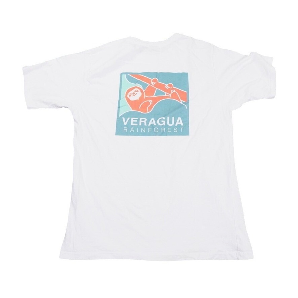 Rana Tropic Veragua Rainforest T-Shirt Mens XXL‎ White Sloth Graphic Tee